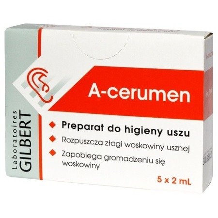 A-cerumen - higiena uszu, 4x2 ml.ampułki [Acerumen]