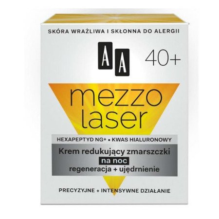 AA - Mezzolaser 40+ - KREMregenerująco-ujędrniającyi na NOC, 50 ml.