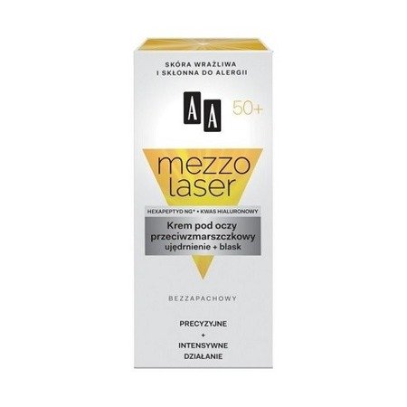 AA - Mezzolaser 50+ - KREM przeciwzmarszczkowy pod oczy, 15 ml.