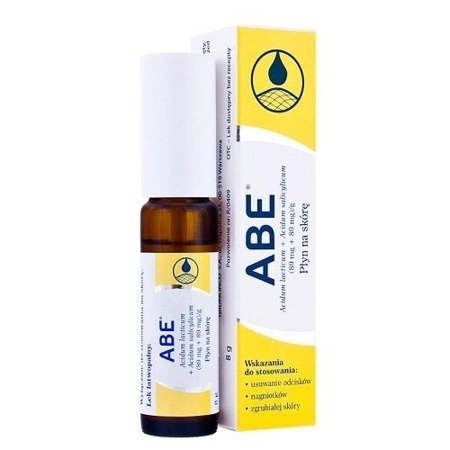 ABE - preparat do usuwania odcisków, nagniotków i grubień skóry, 8 g.