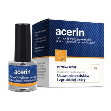 ACERIN - płyn do usuwania odcisków i zgrubiałej skóry 8 g.
