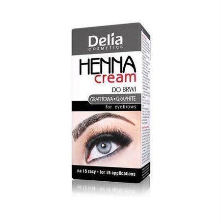 Delia - HENNA cream do brwi - GRAFITOWA, 15+15 ml.
