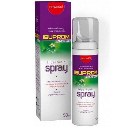 Ibuprom ZATOKI - Hipertonic spray,  50 ml.