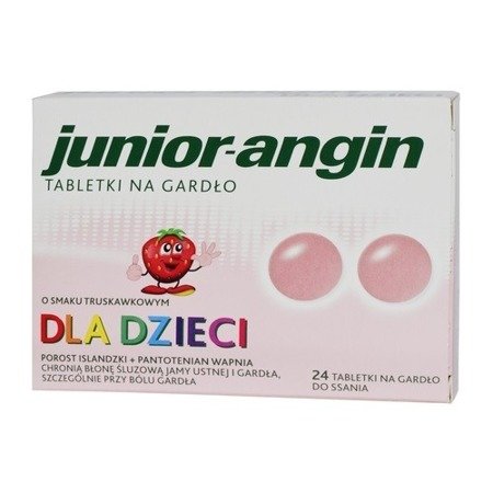 Junior-Angin - PASTYLKI do ssania, 24  tabletki do ssania.