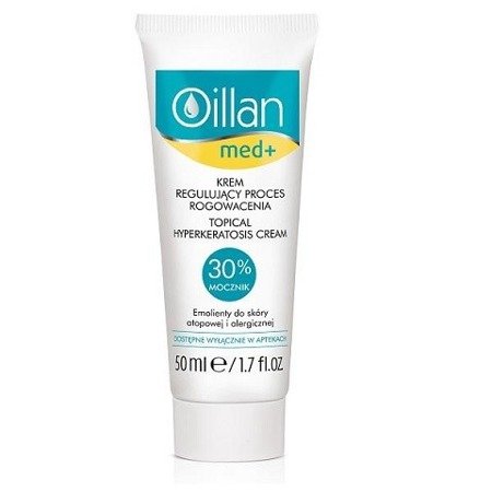Oillan - Med+ - KREM regulujący proces rogowacenia skóry z mocznikiem, 50 ml.