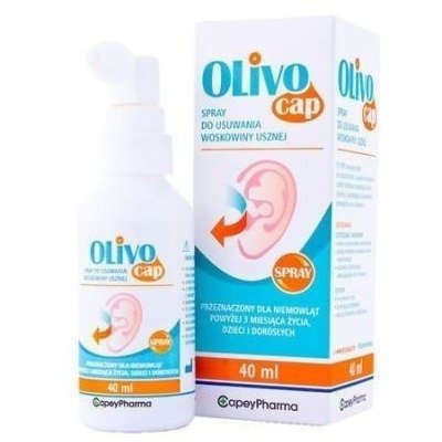 OlivoCap - SPRAY do usuwania woskowiny uszne, 40 ml.
