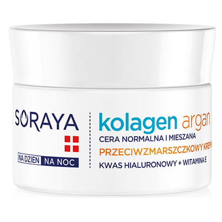 Soraya - Kolagenowa Pielęgnacja - KREM nawilżający na DZIEŃ i NOC, 50 ml.